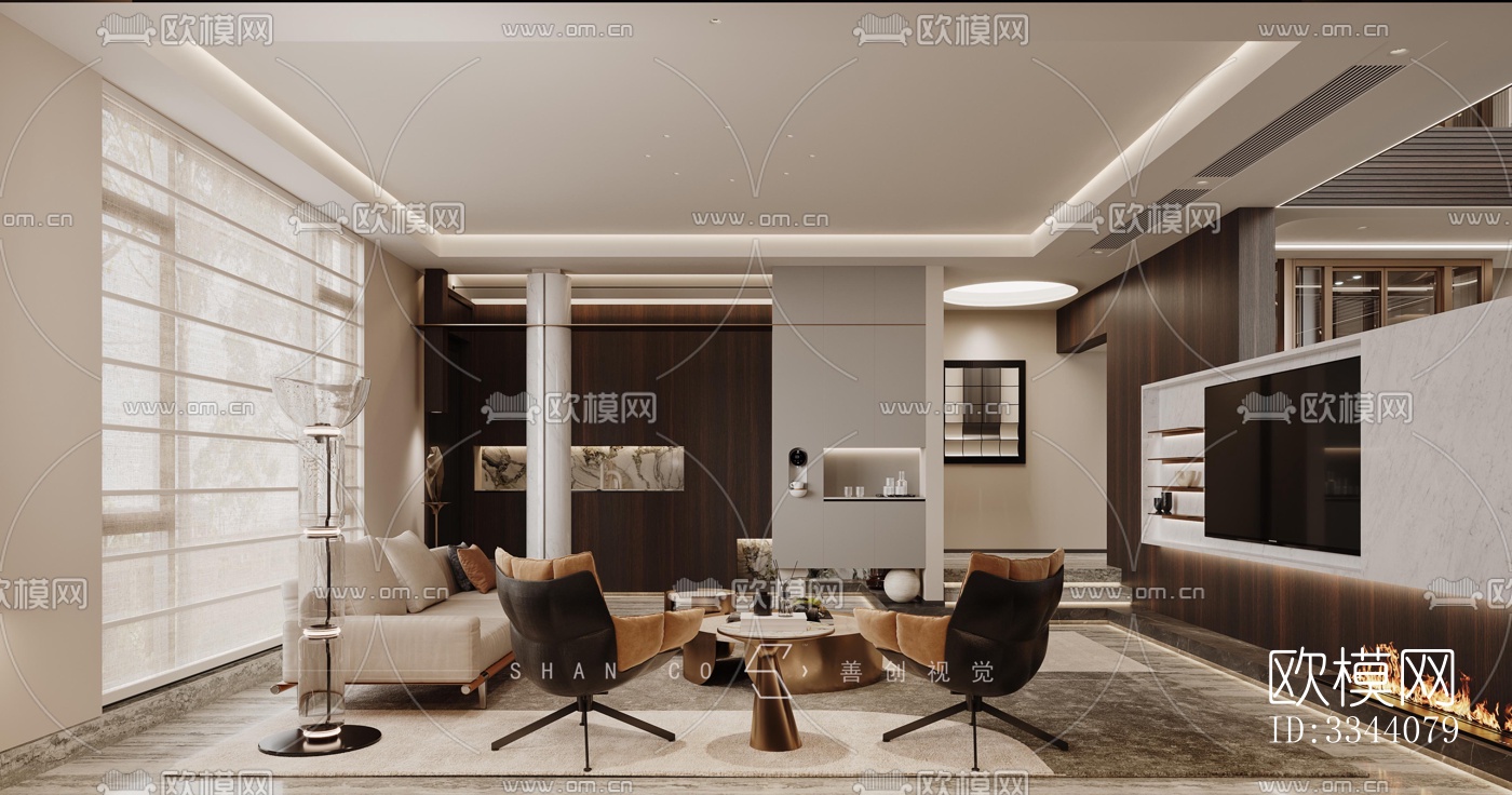 现代别墅效果图下载（渲染图13）