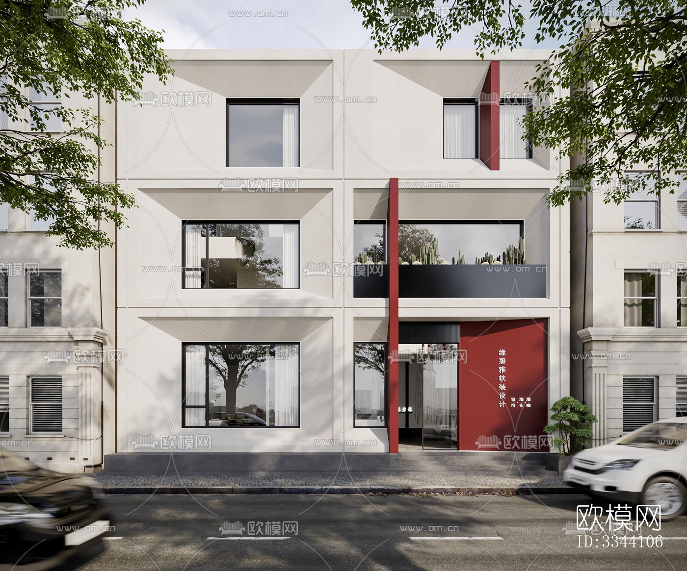 现代别墅效果图下载（渲染图9）