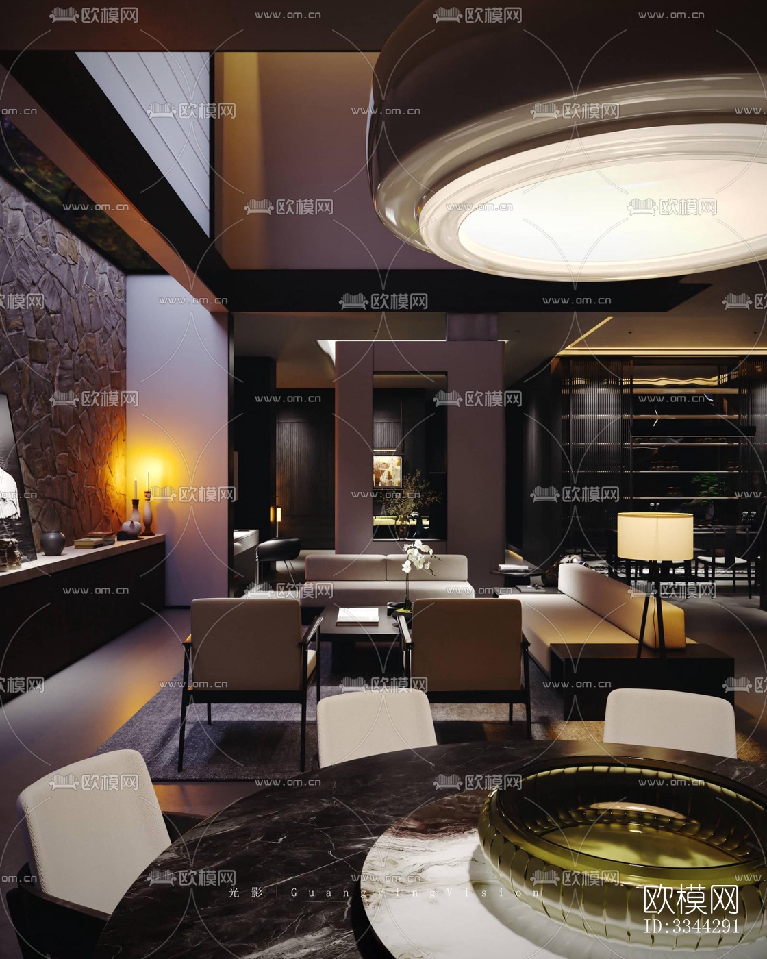 现代别墅效果图下载（渲染图12）