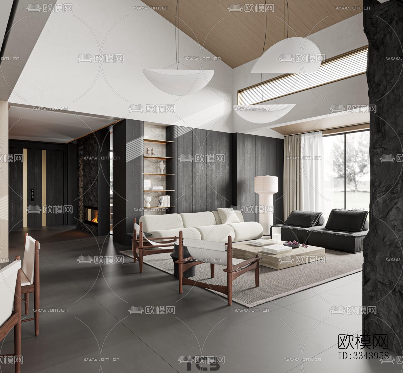 现代别墅效果图下载（渲染图12）