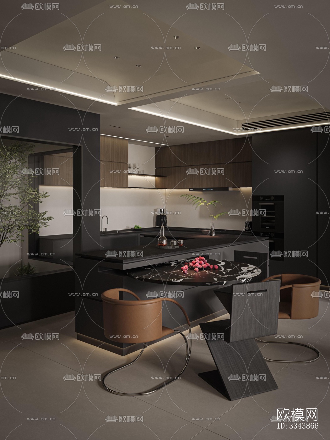 现代别墅效果图下载（渲染图7）