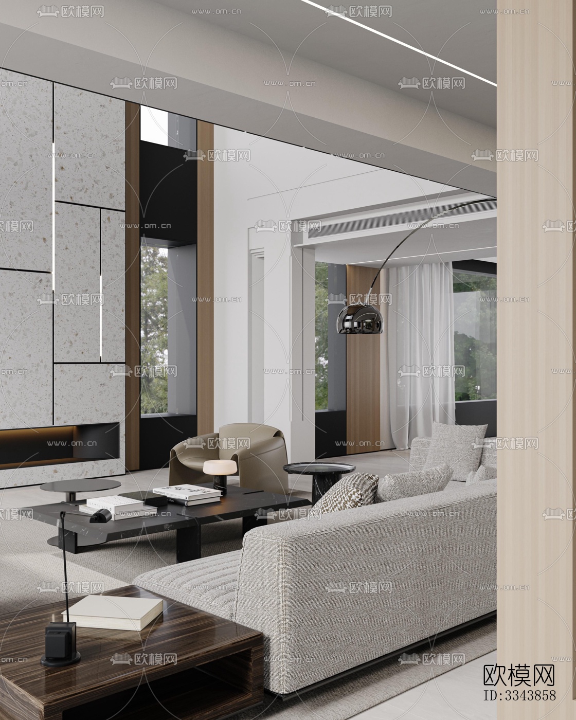 现代别墅效果图下载（渲染图7）