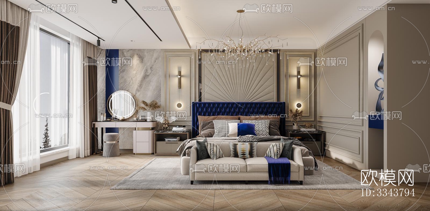 后现代别墅效果图下载（渲染图1）