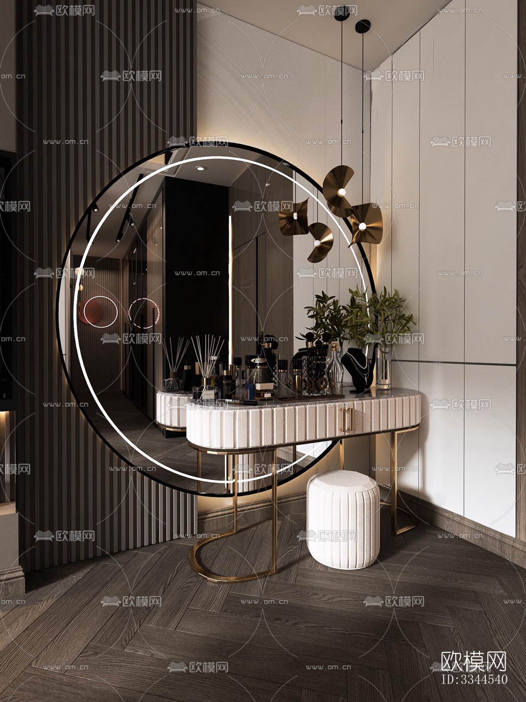 现代卧室效果图下载（渲染图6）