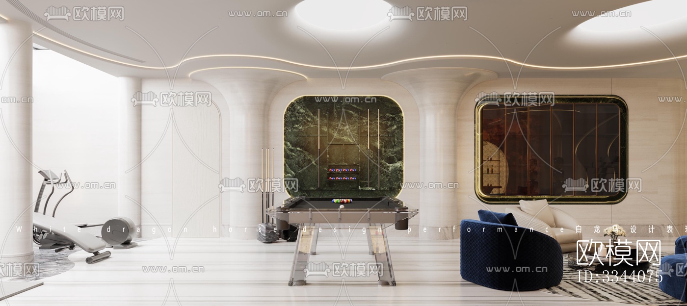 现代别墅效果图下载（渲染图8）