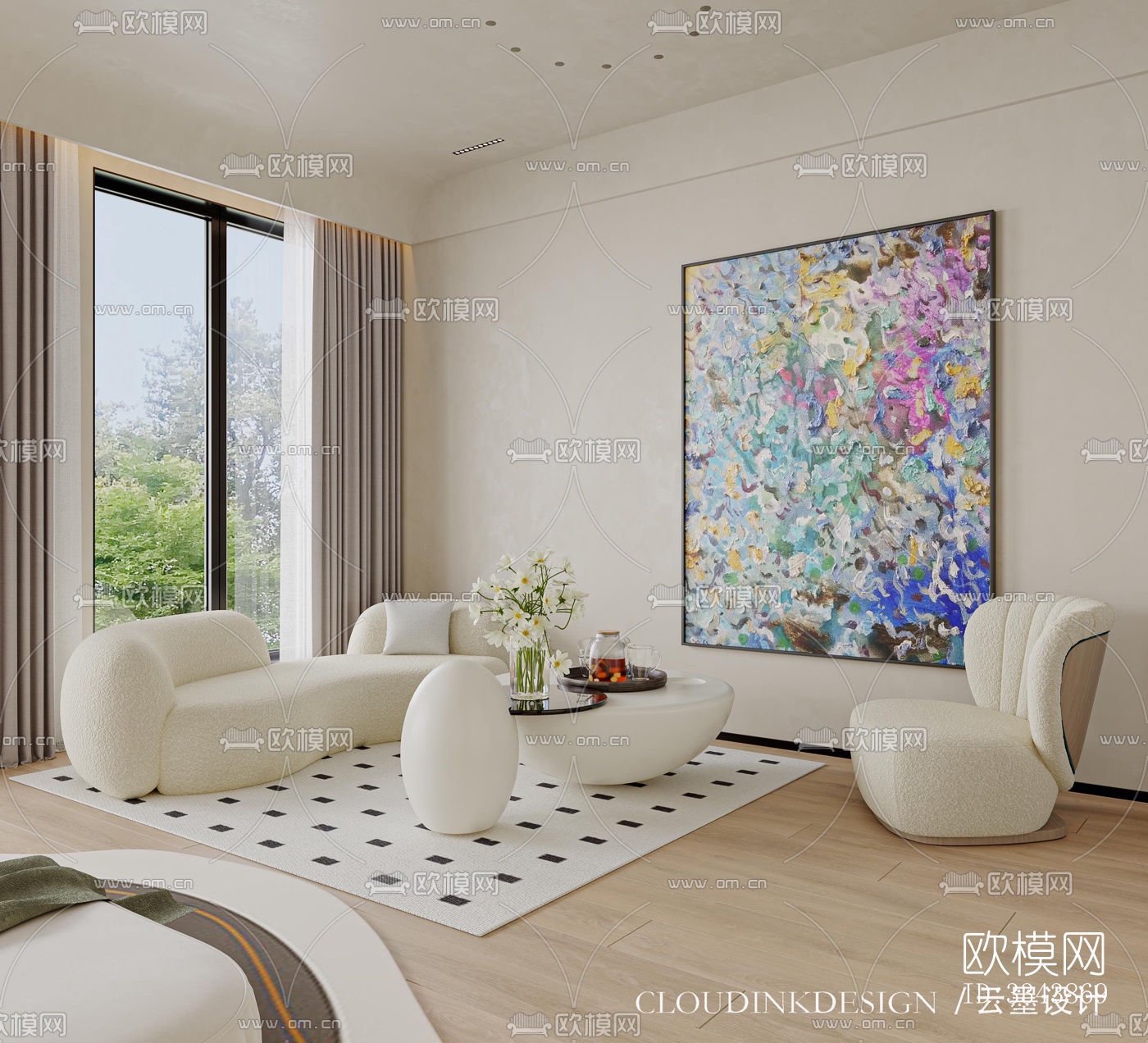 现代别墅效果图下载（渲染图4）