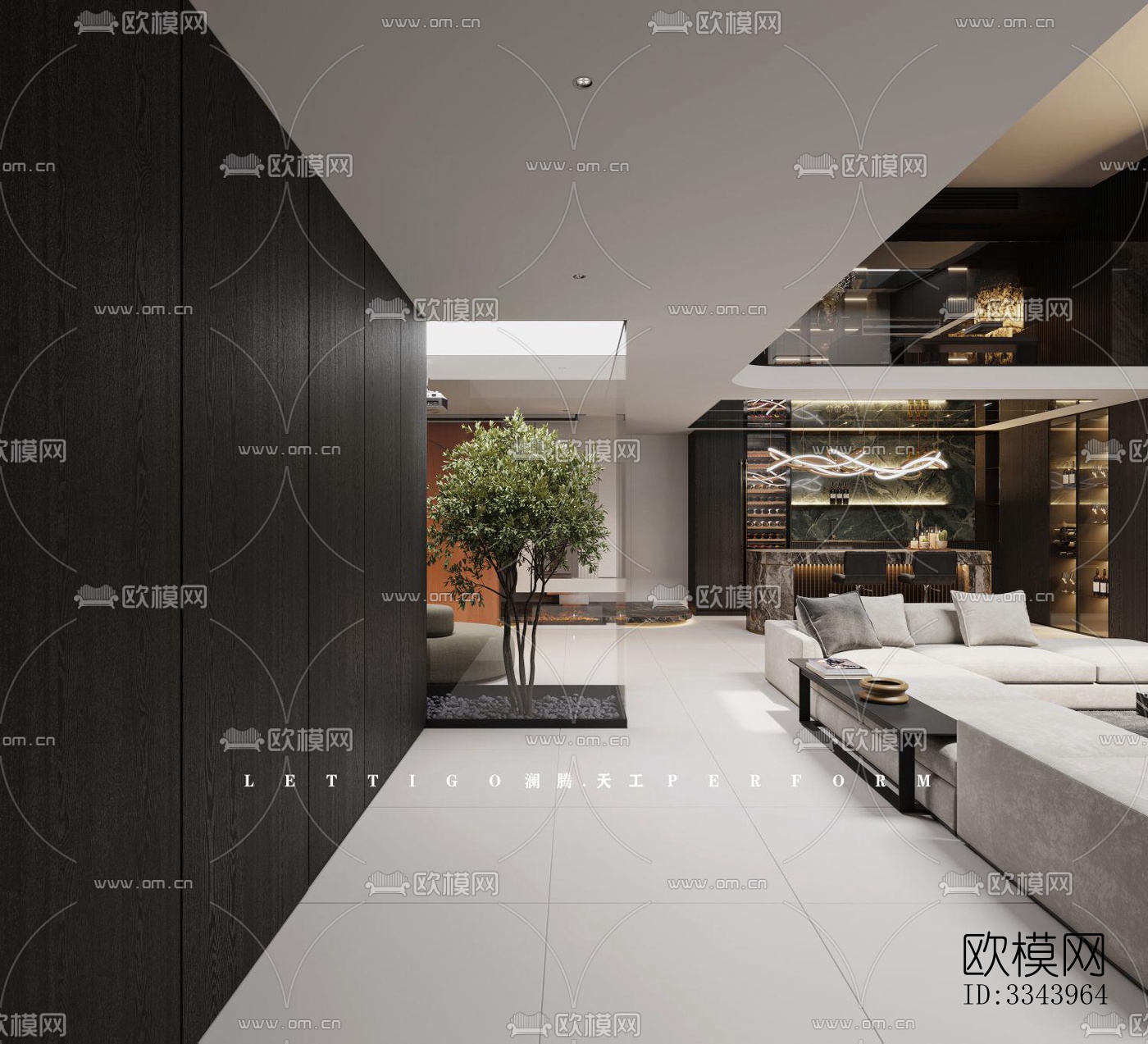 现代别墅效果图下载（渲染图5）