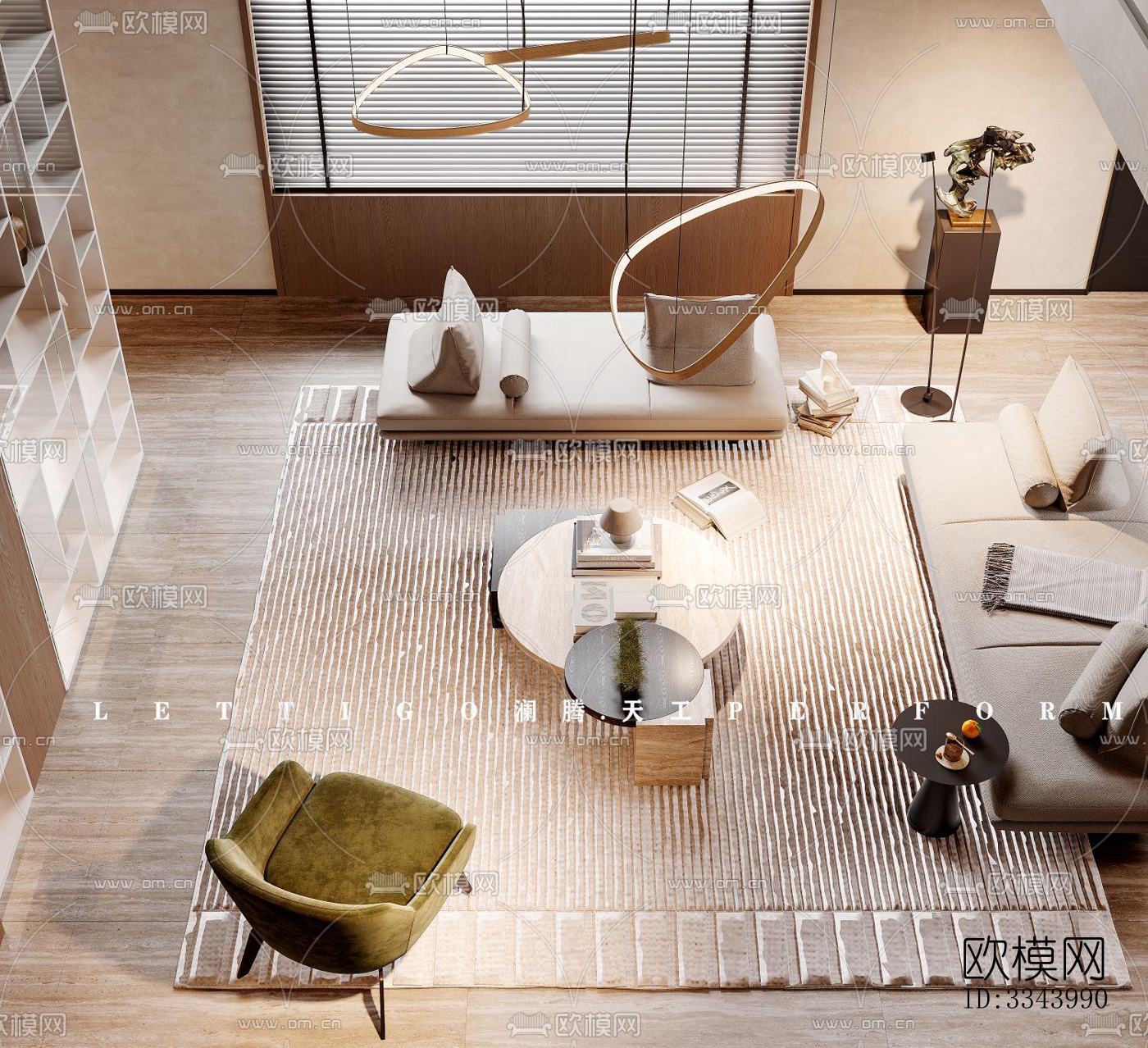 现代别墅效果图下载（渲染图4）