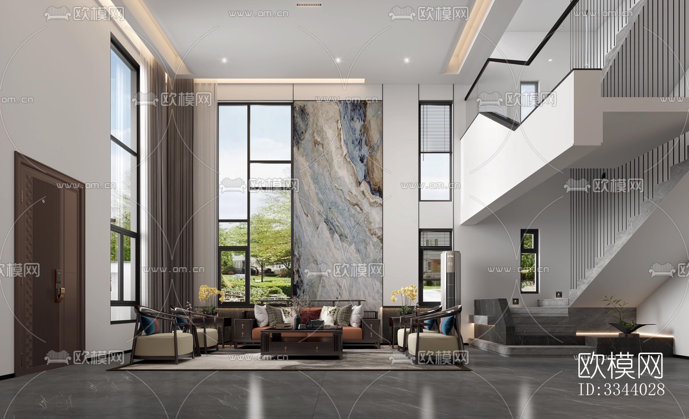 现代别墅效果图下载（渲染图12）