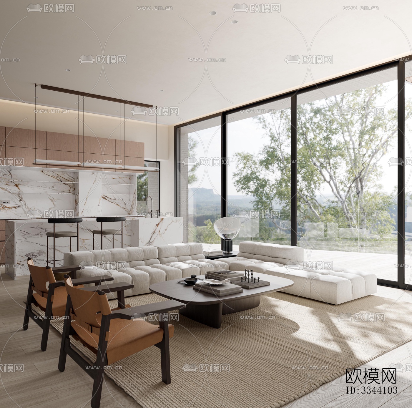 现代别墅效果图下载（渲染图3）