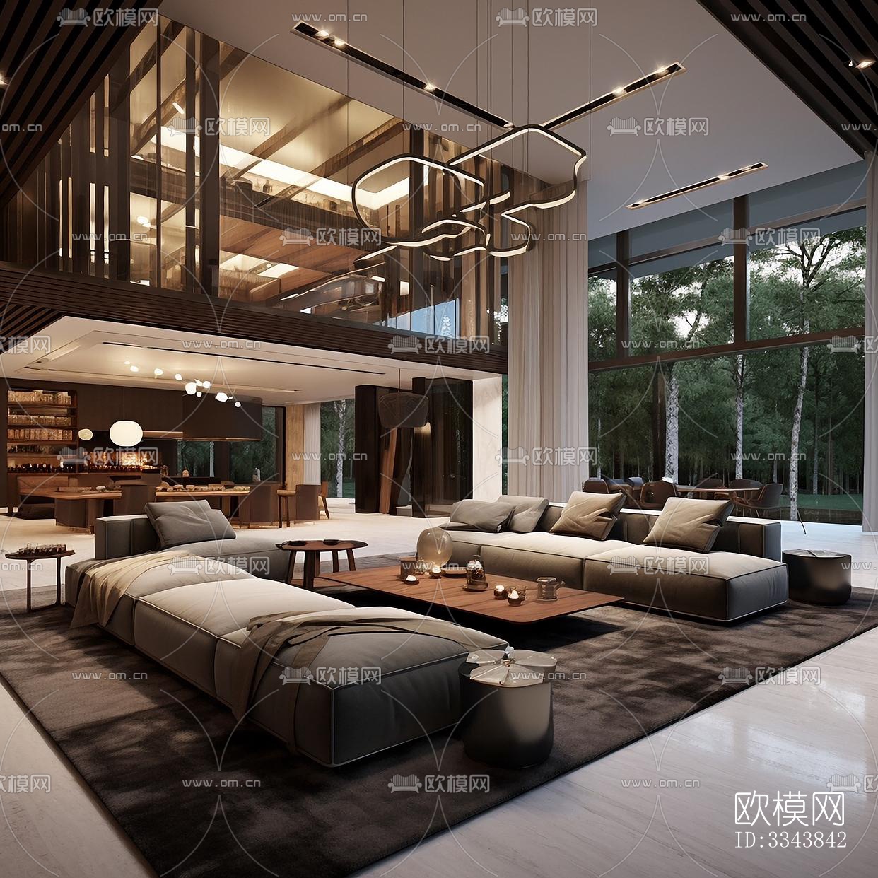 现代别墅效果图下载（渲染图2）