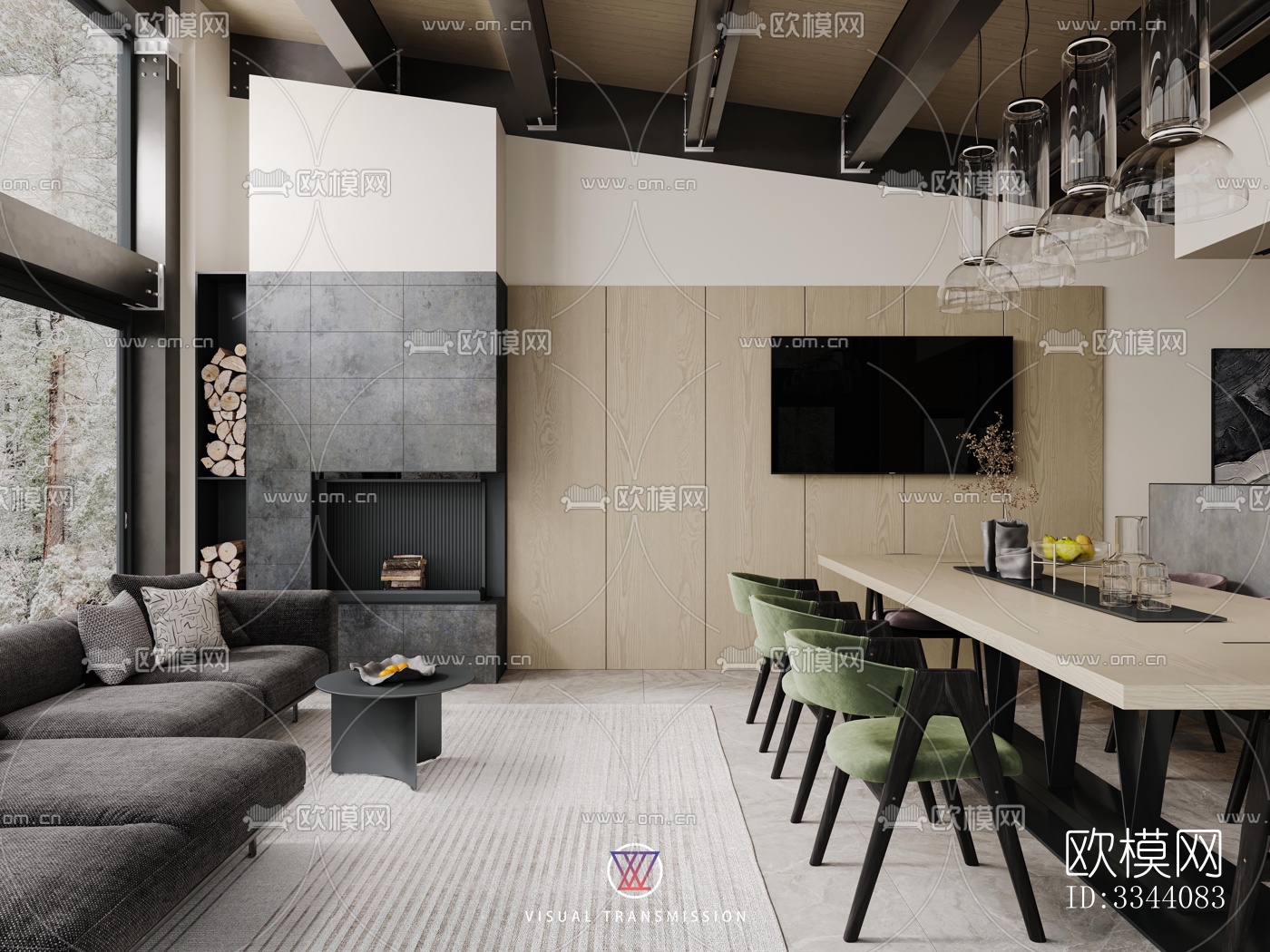 现代别墅效果图下载（渲染图6）