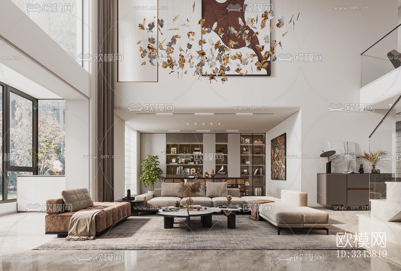 现代别墅效果图下载（渲染图1）