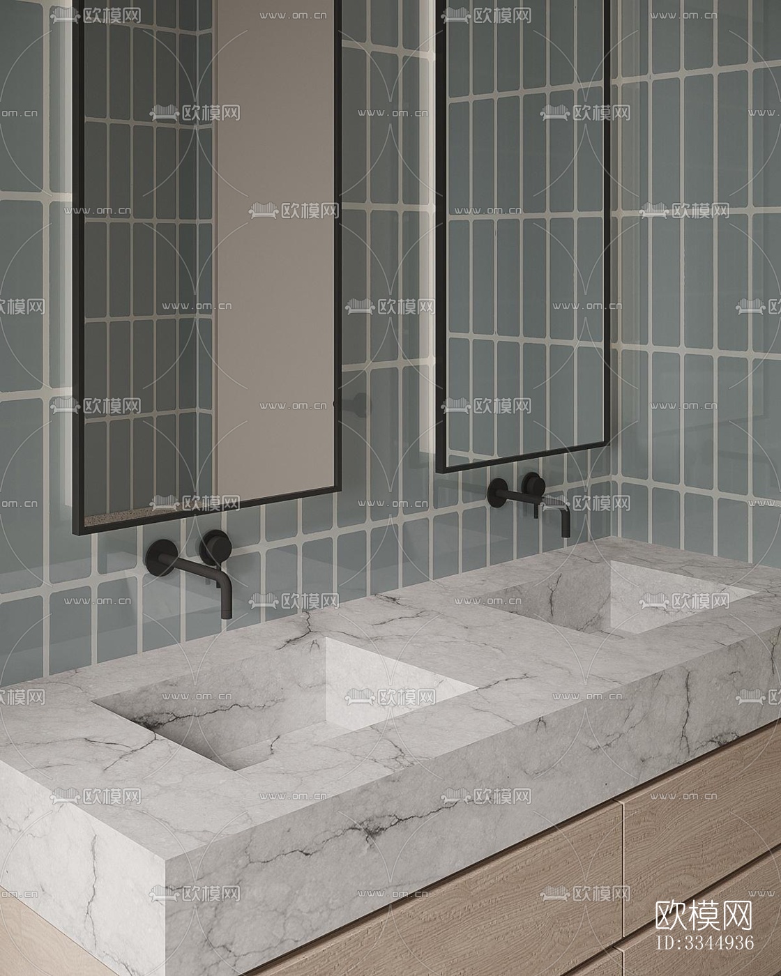 现代卧室效果图下载（渲染图5）