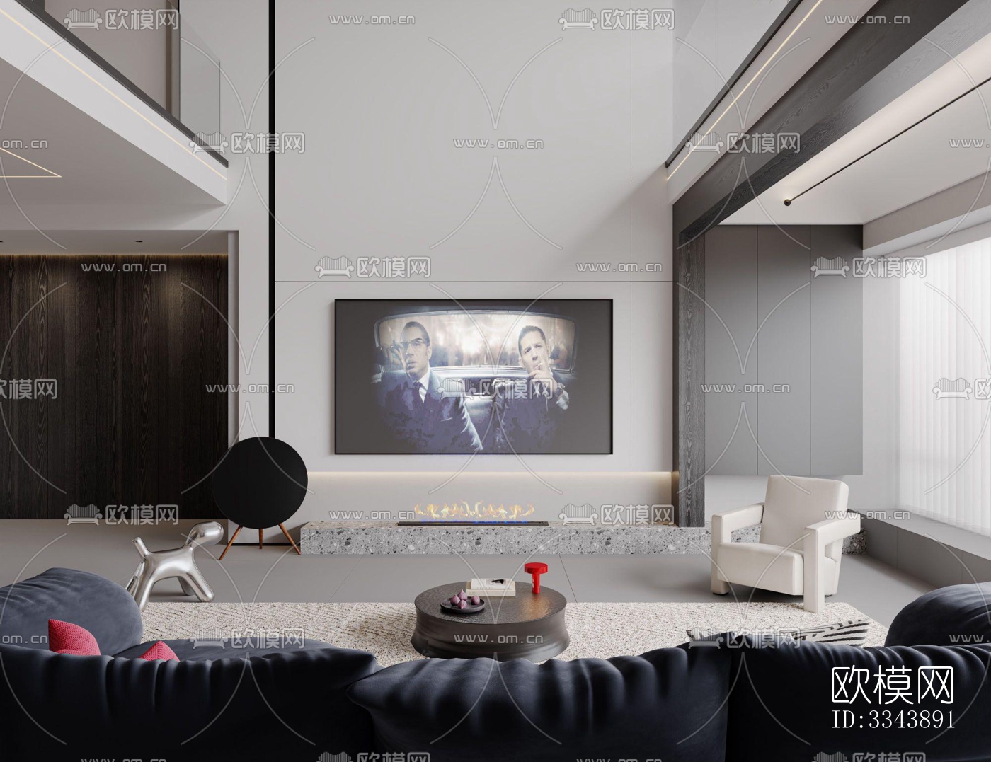 现代别墅效果图下载（渲染图1）