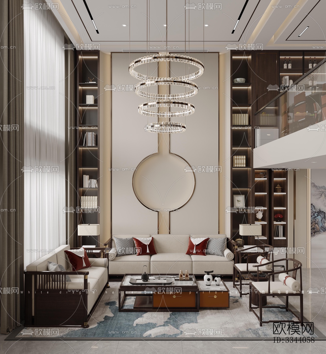 现代别墅效果图下载（渲染图4）