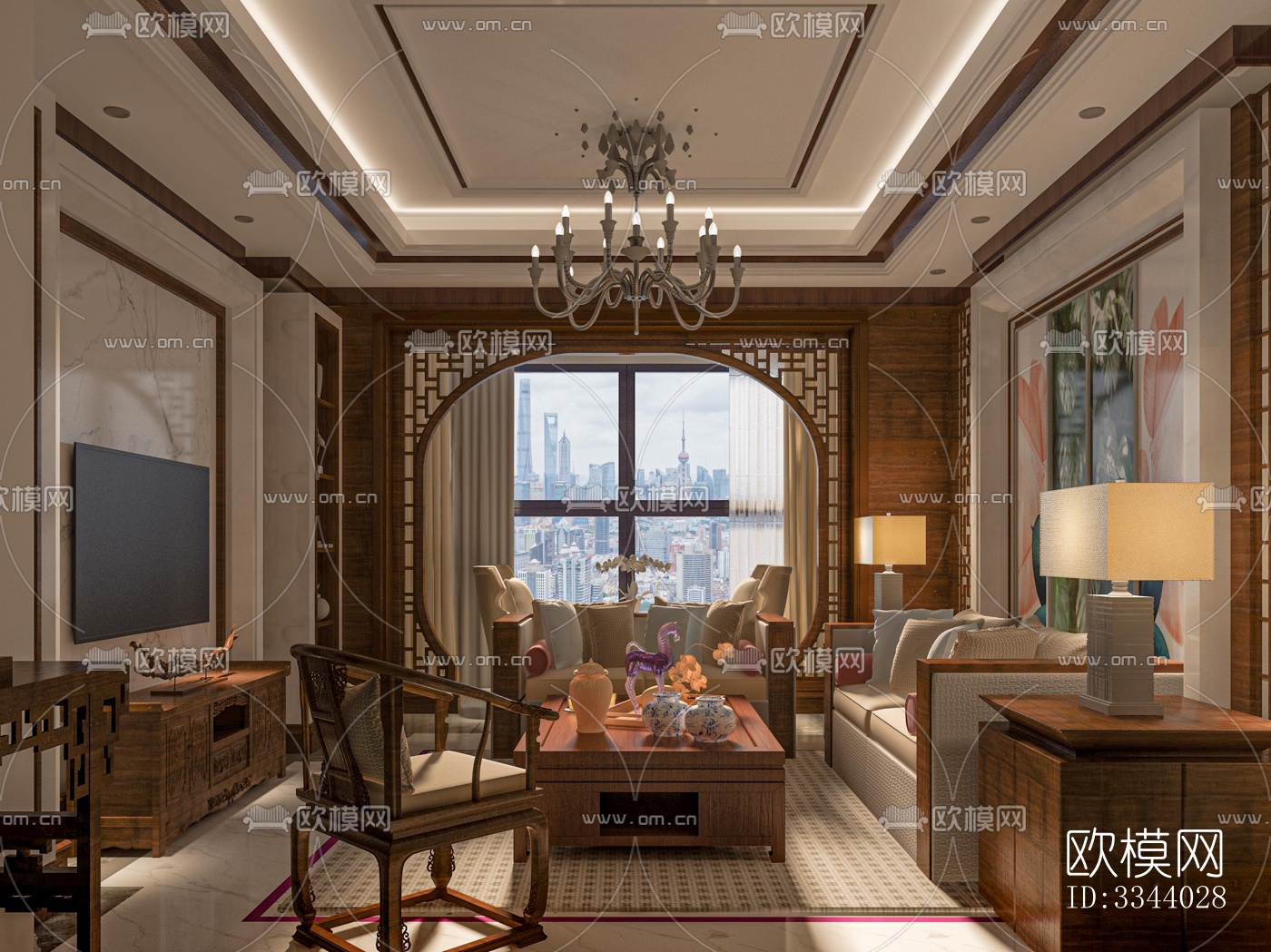 现代别墅效果图下载（渲染图15）