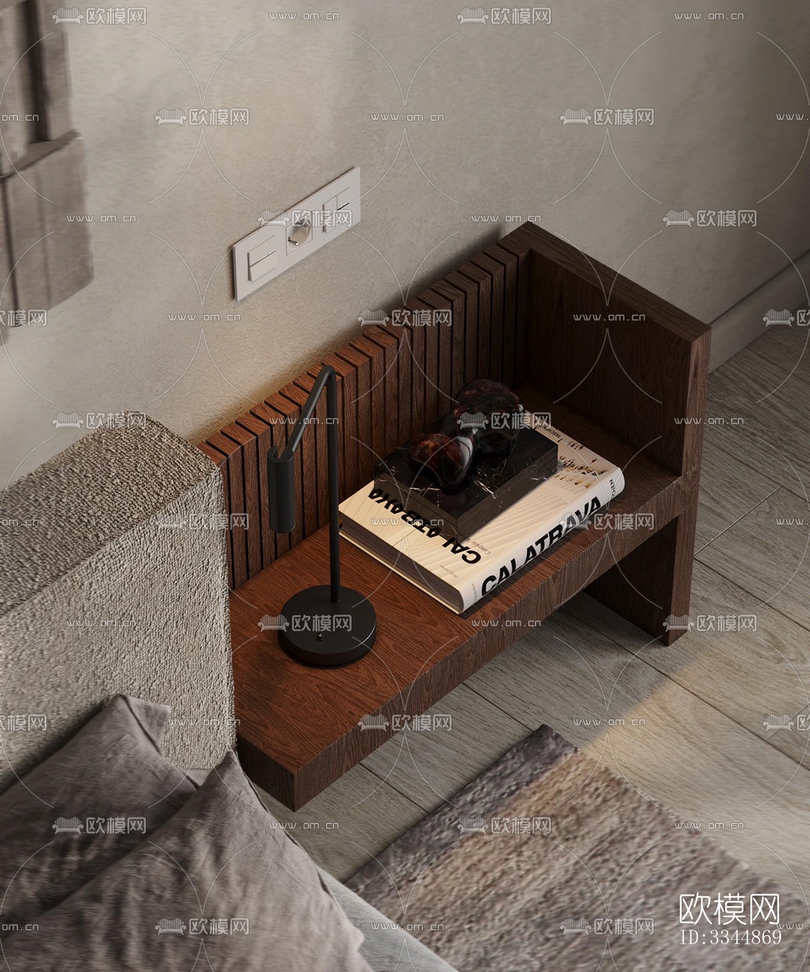 现代卧室效果图下载（渲染图8）