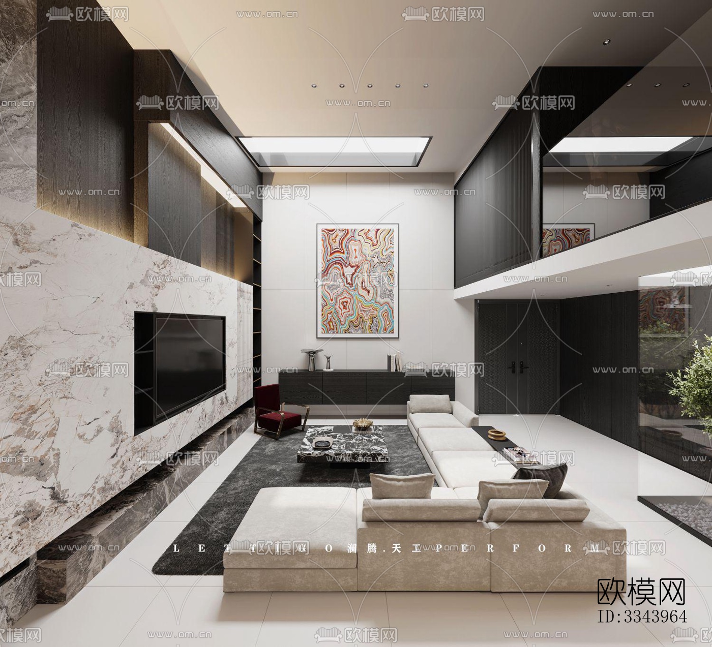 现代别墅效果图下载（渲染图2）