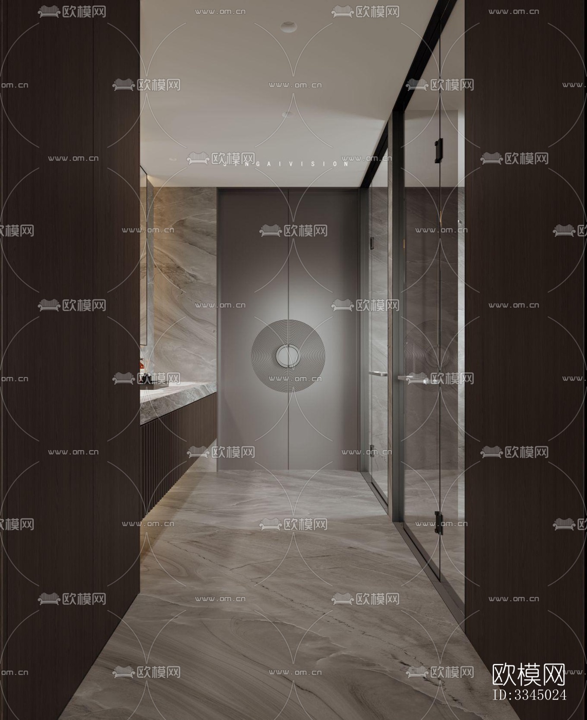 现代卫生间效果图下载（渲染图11）