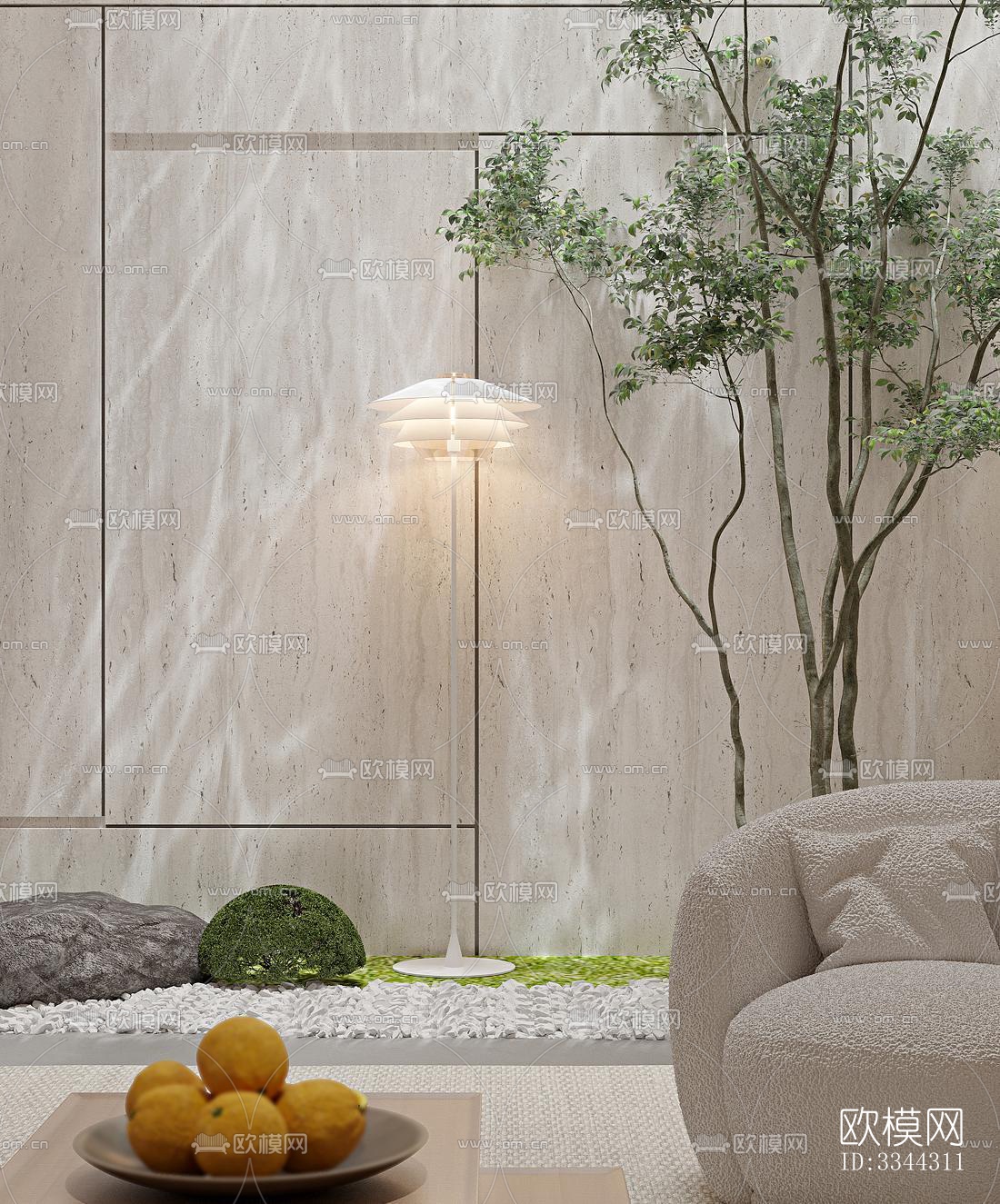 现代别墅效果图下载（渲染图4）