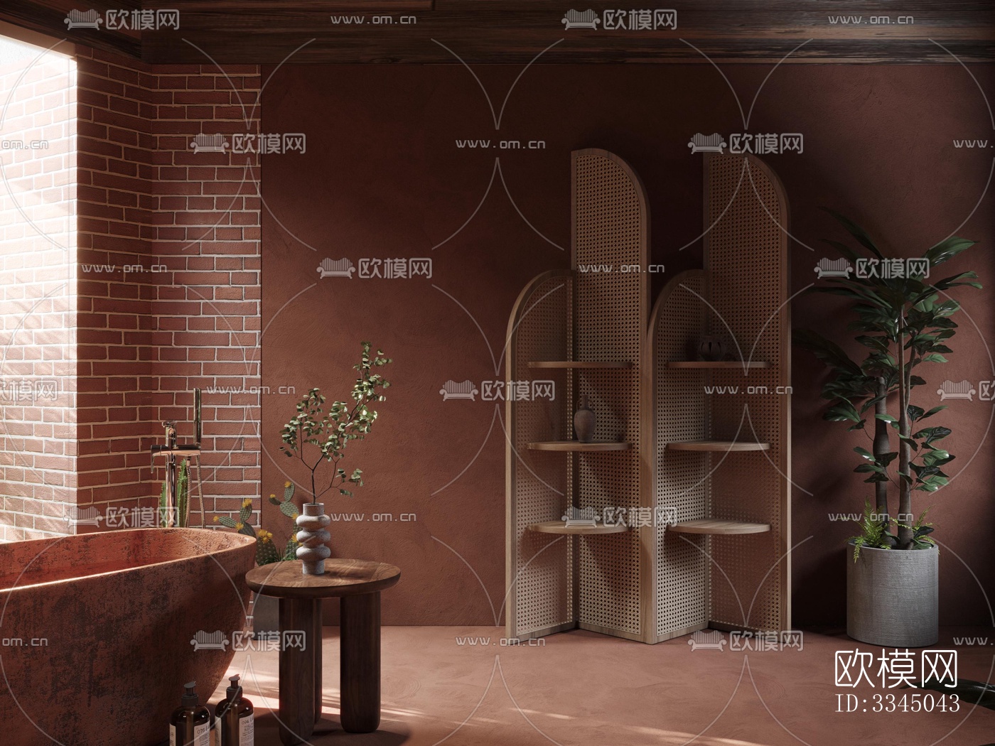 现代卫生间效果图下载（渲染图5）