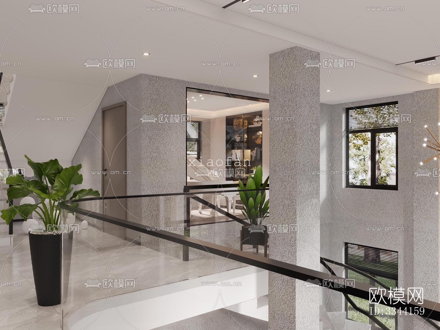 现代别墅效果图下载（渲染图4）