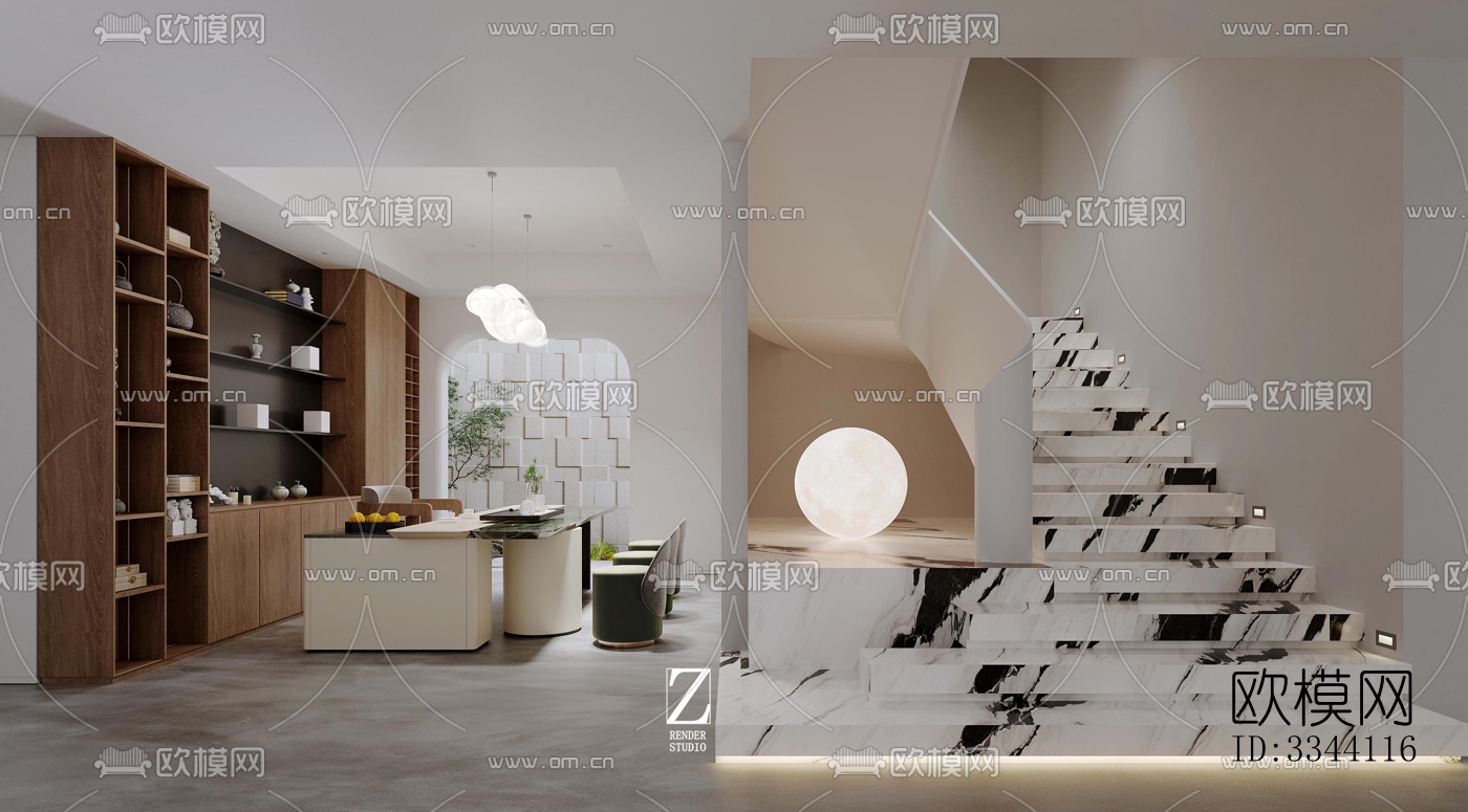 现代别墅效果图下载（渲染图15）