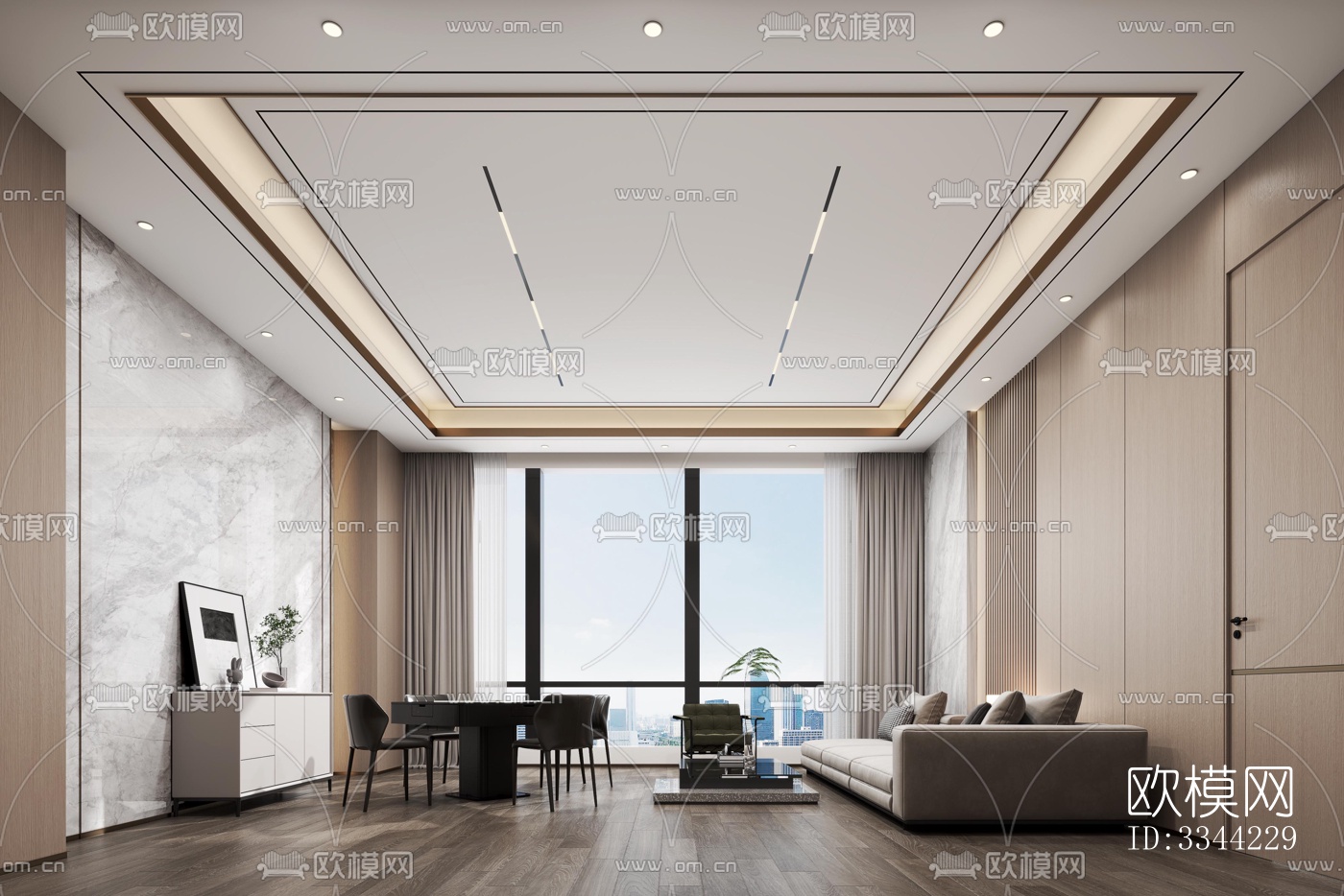 现代别墅效果图下载（渲染图6）