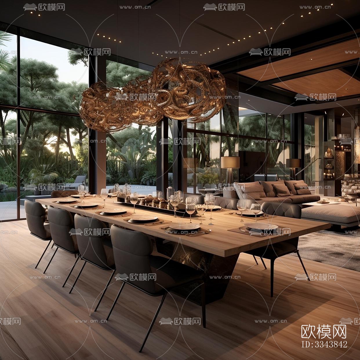 现代别墅效果图下载（渲染图3）