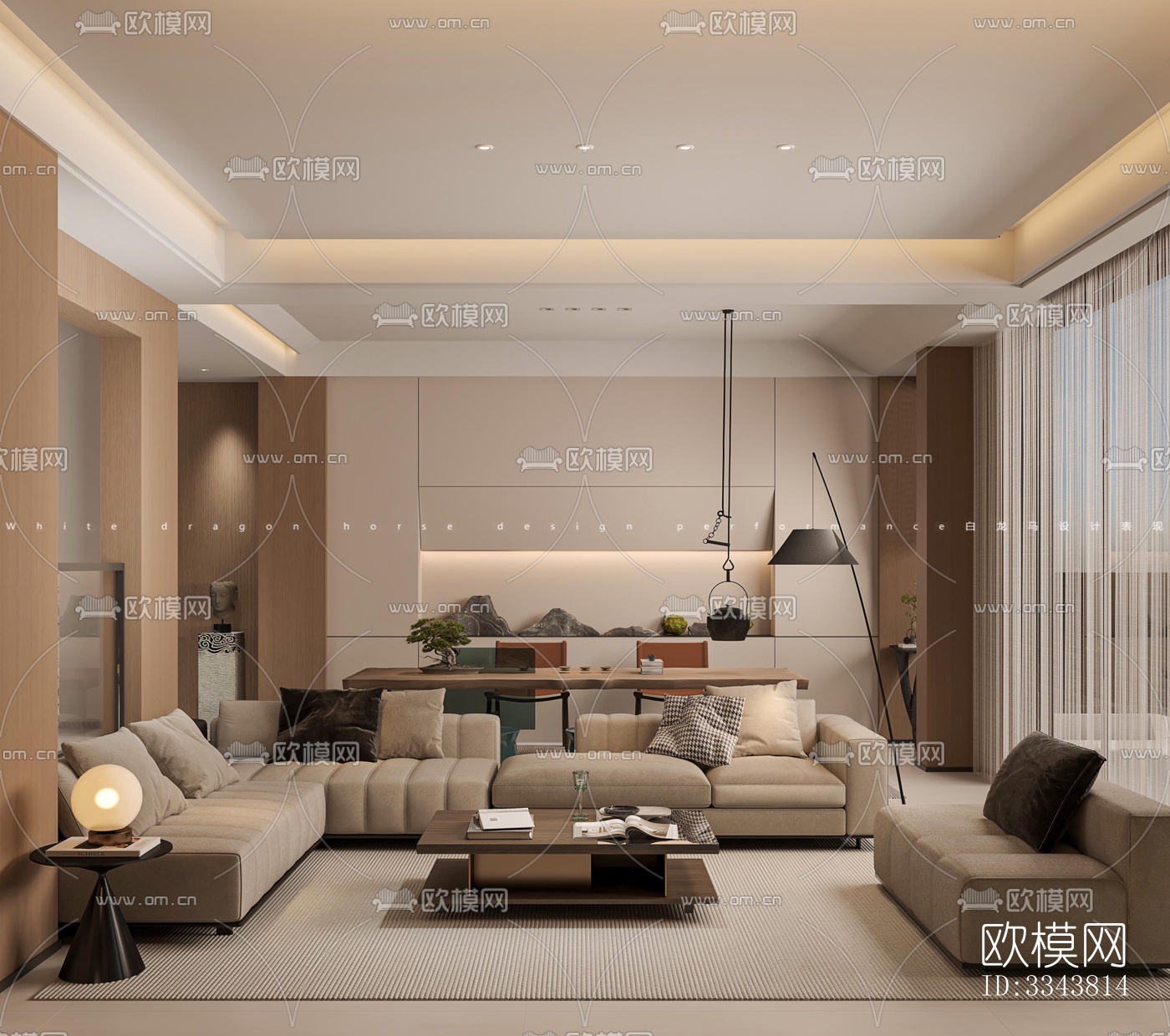 现代别墅效果图下载（渲染图8）