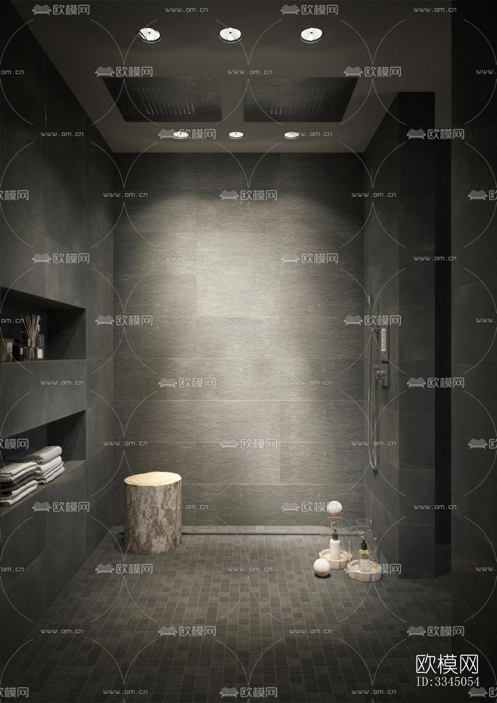 现代卫生间效果图下载（渲染图3）