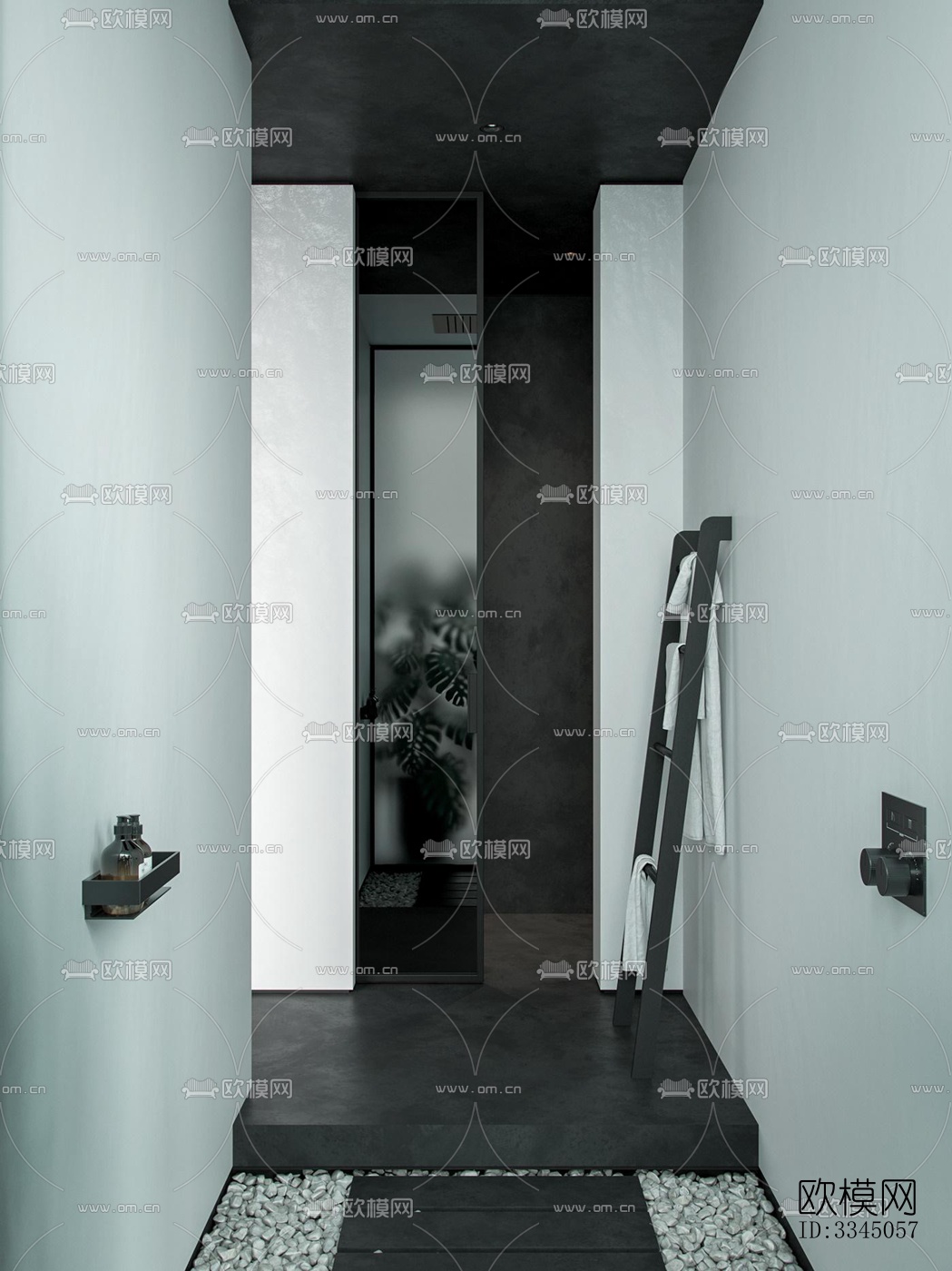 现代卫生间效果图下载（渲染图8）