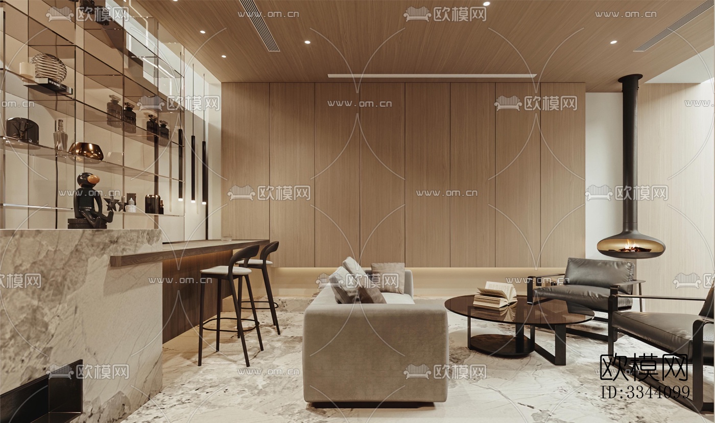 现代别墅效果图下载（渲染图4）