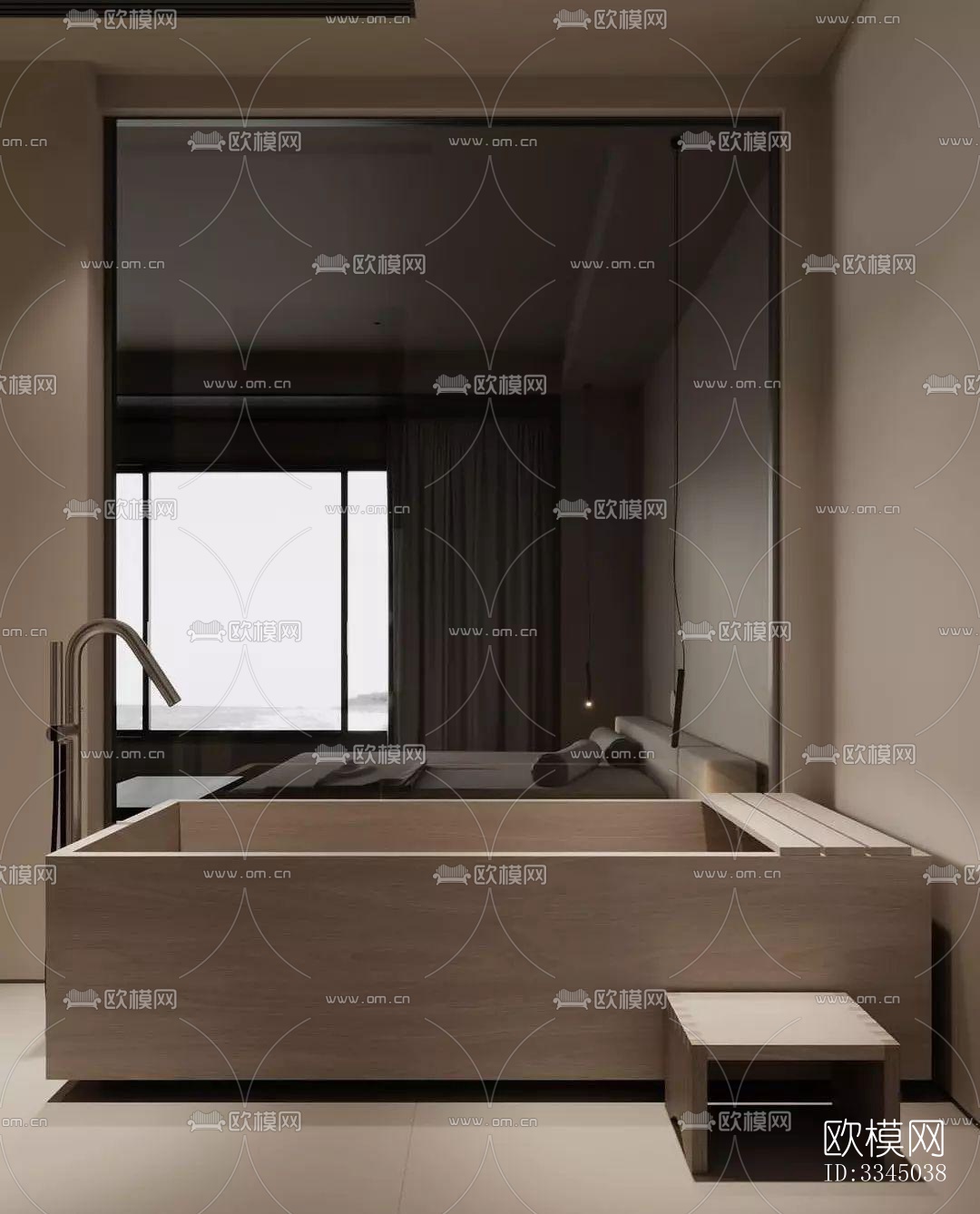 现代卫生间效果图下载（渲染图6）