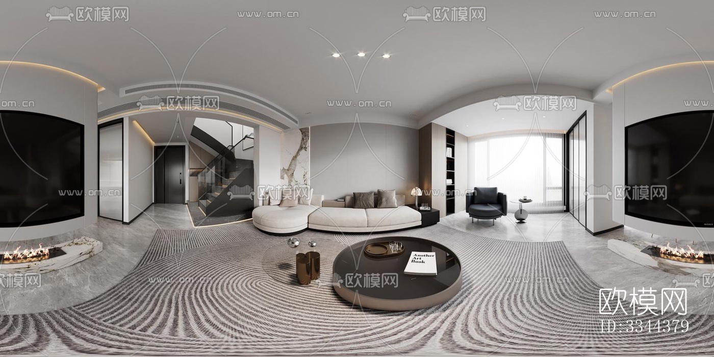 现代别墅效果图下载（渲染图2）