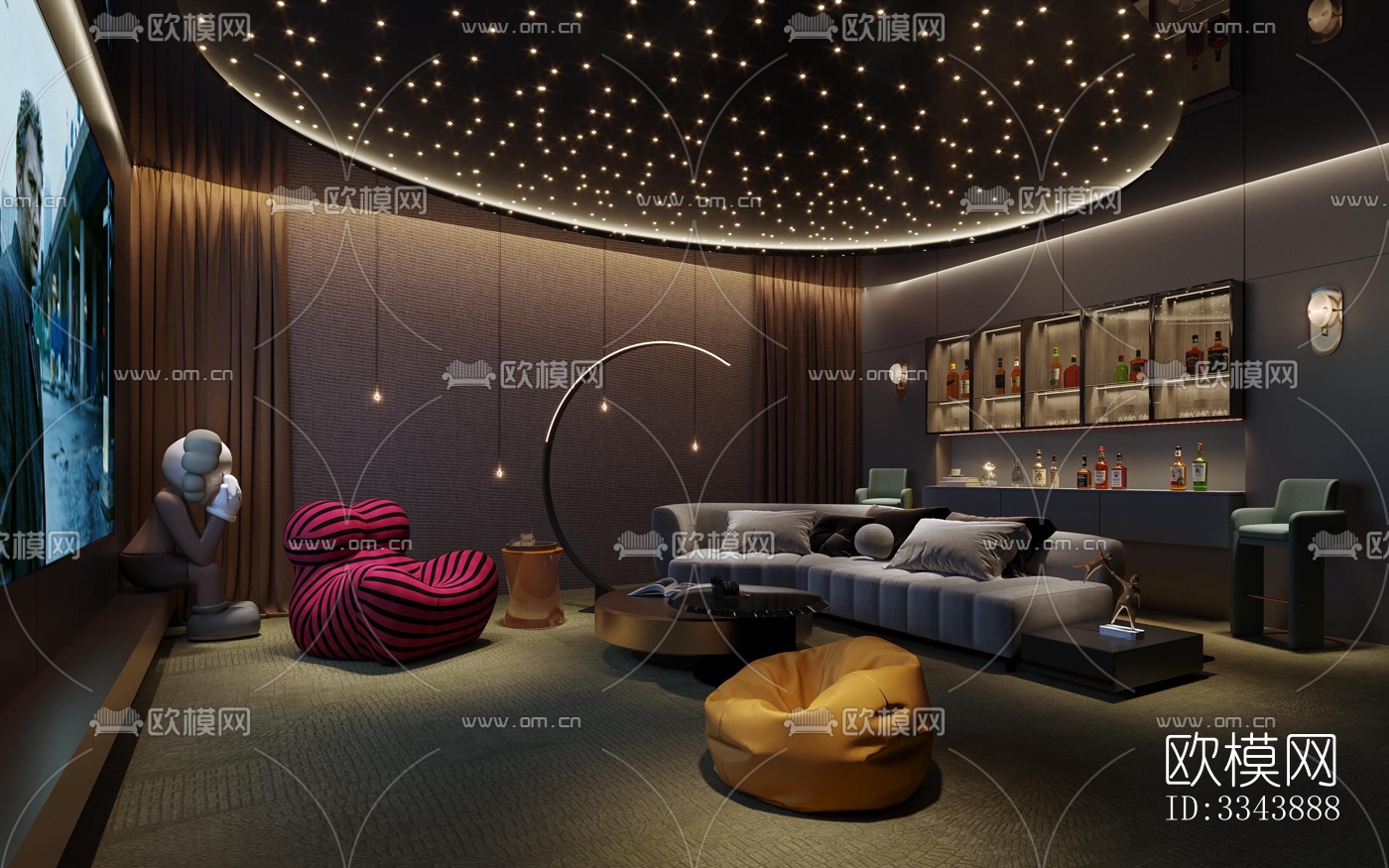 现代别墅效果图下载（渲染图10）