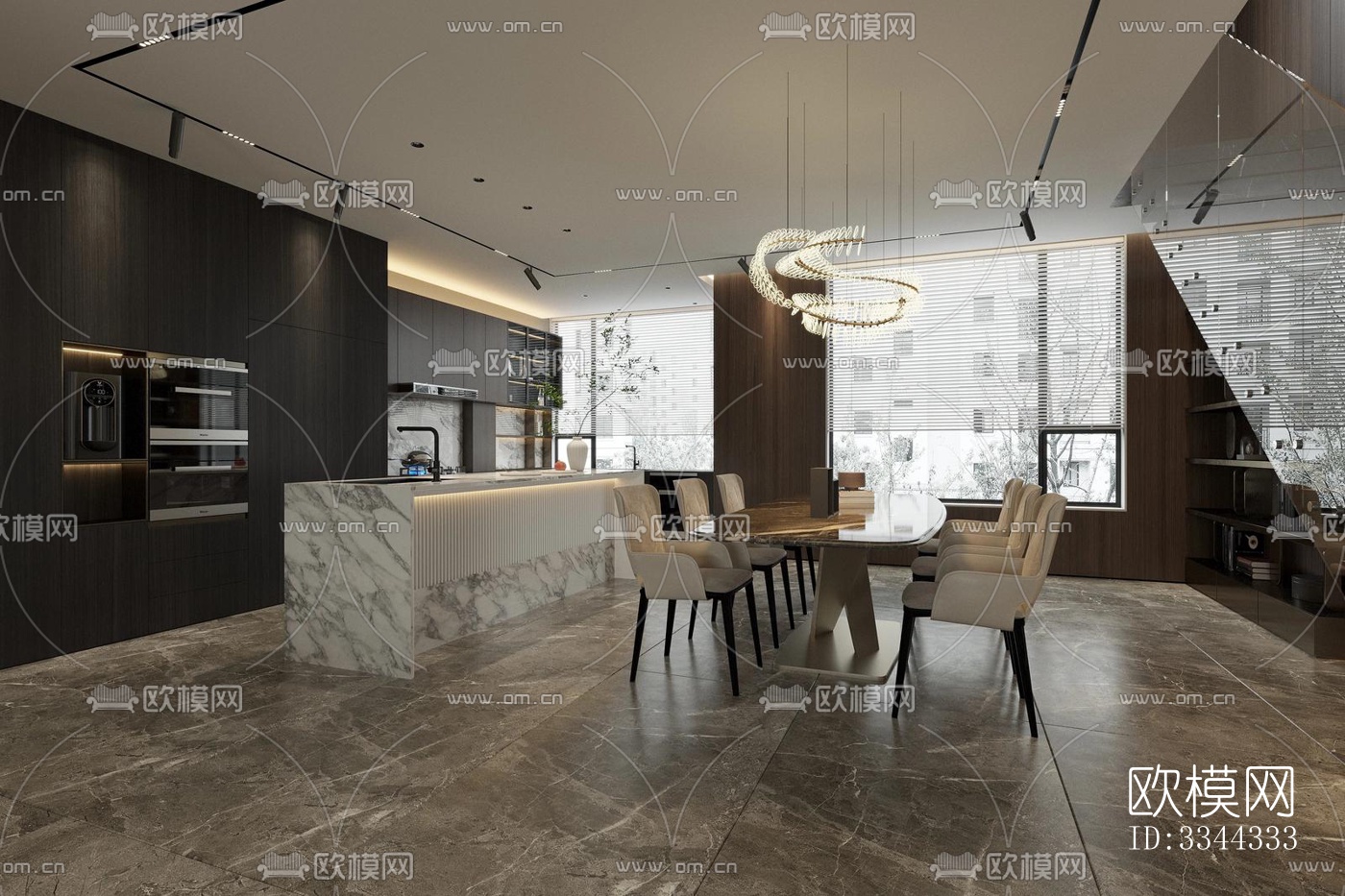 现代别墅效果图下载（渲染图12）