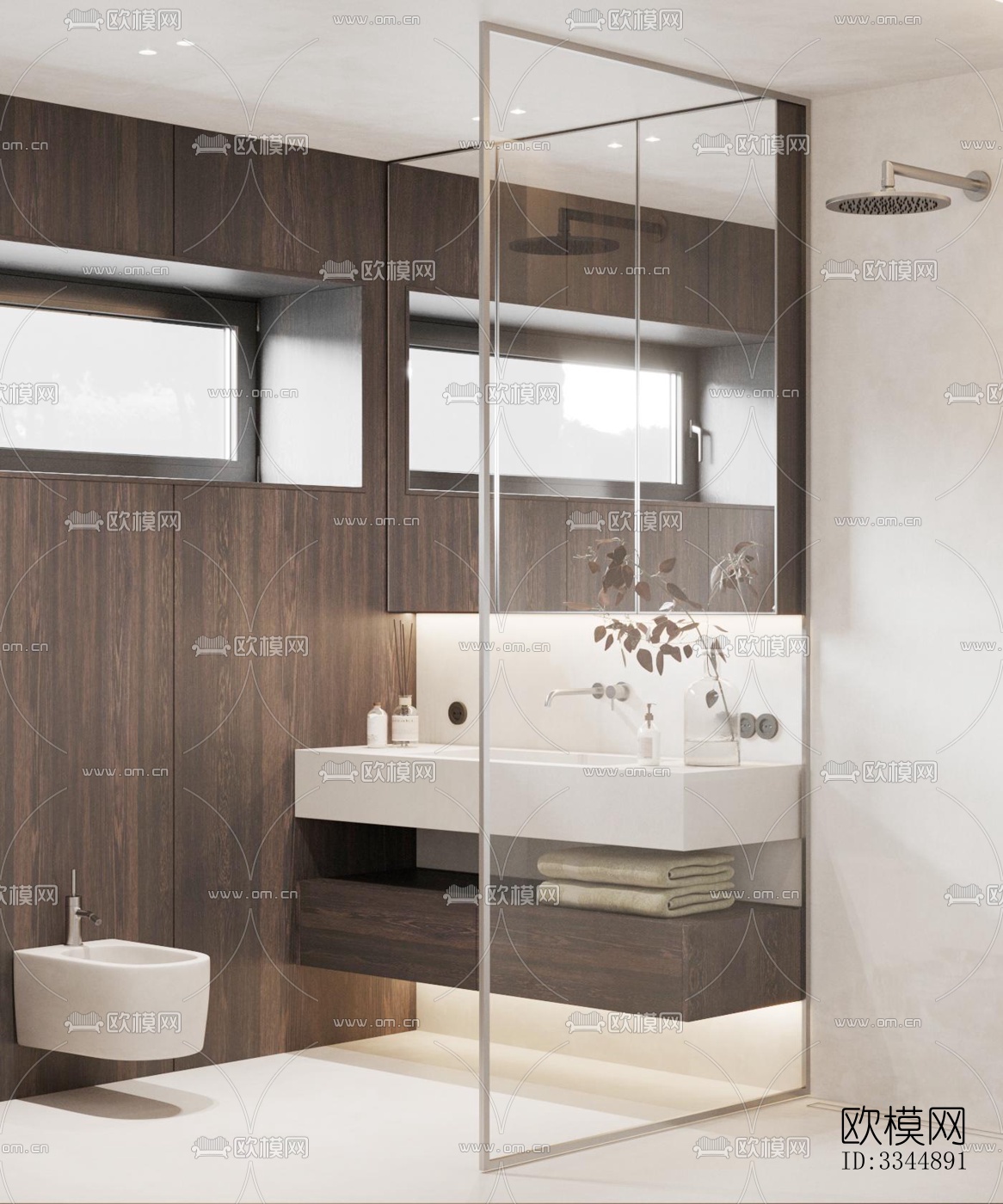 现代卧室效果图下载（渲染图13）