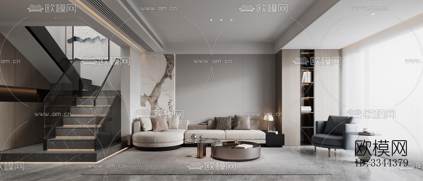 现代别墅效果图下载（渲染图1）