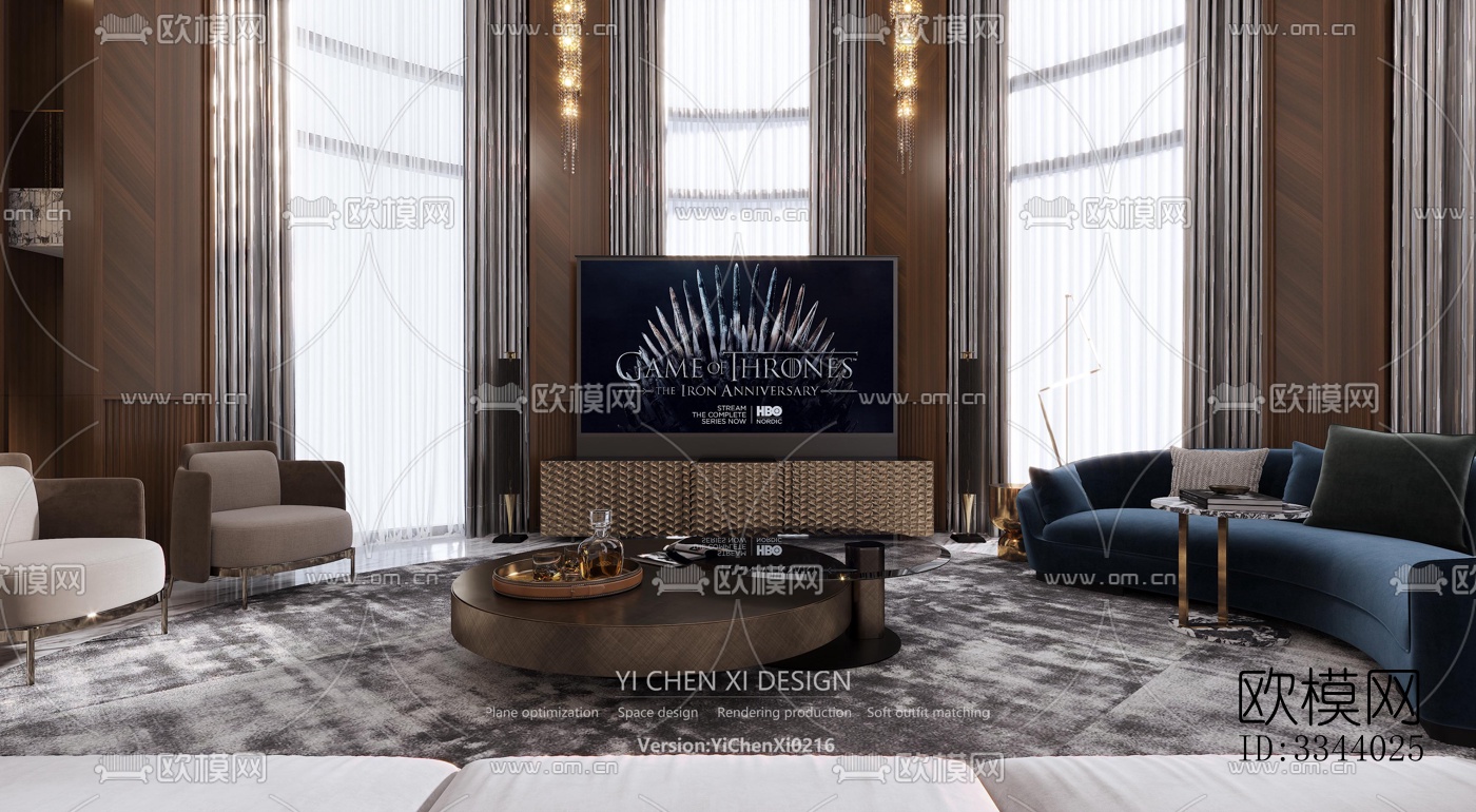 现代别墅效果图下载（渲染图12）