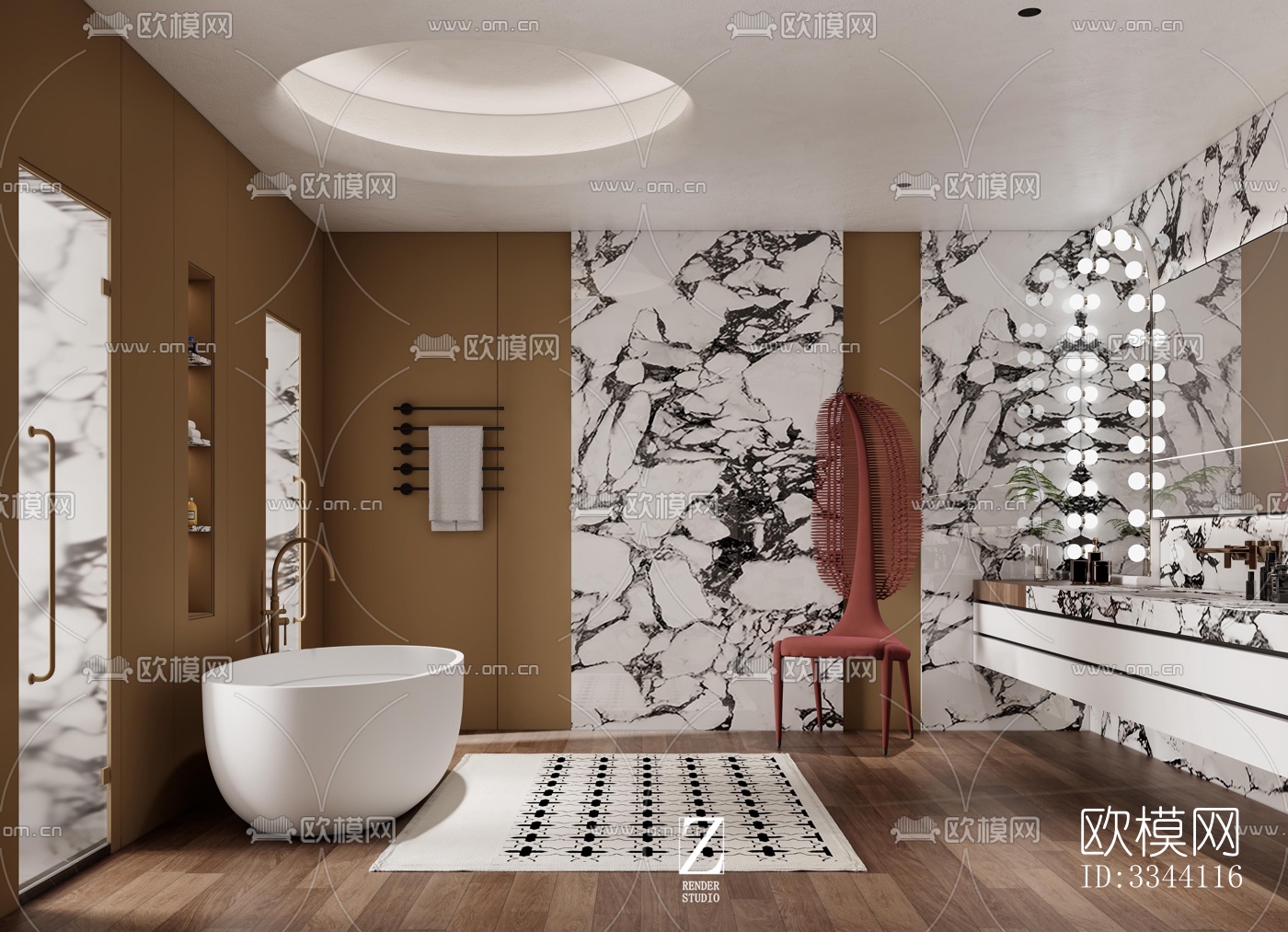 现代别墅效果图下载（渲染图2）