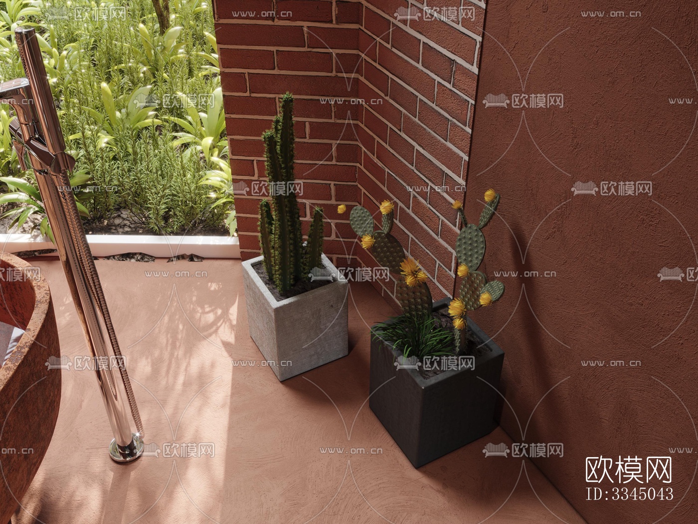 现代卫生间效果图下载（渲染图6）