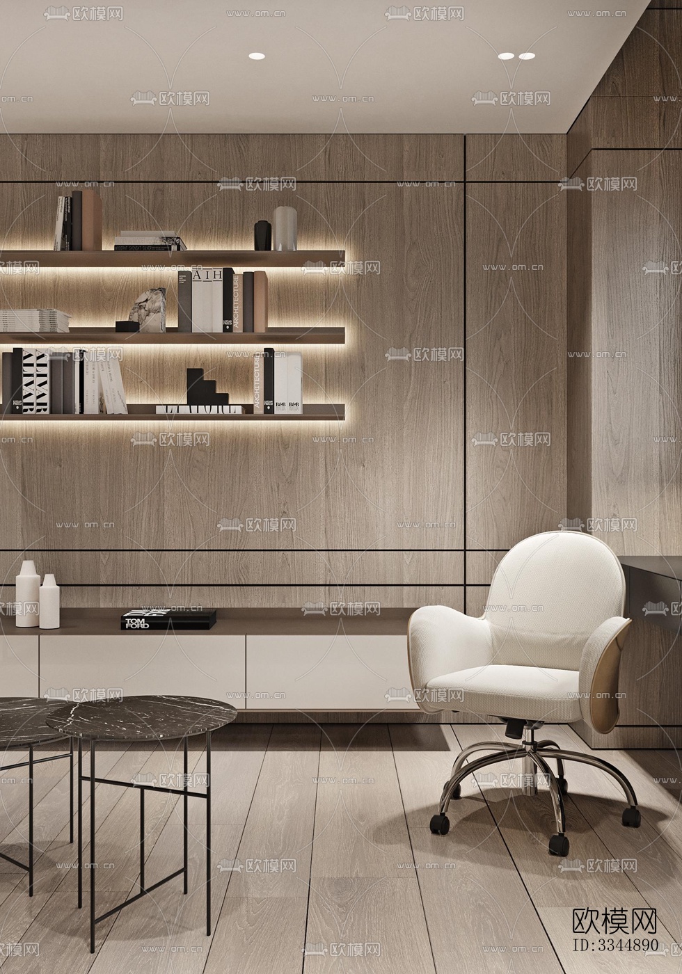 现代卧室效果图下载（渲染图2）