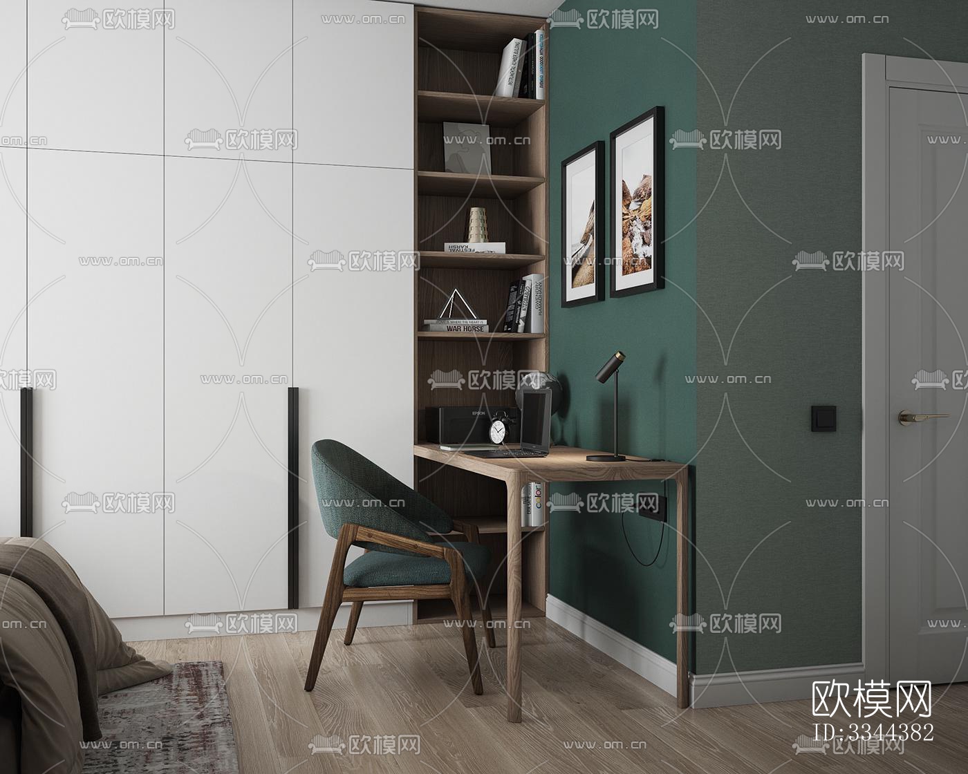 现代卧室效果图下载（渲染图5）