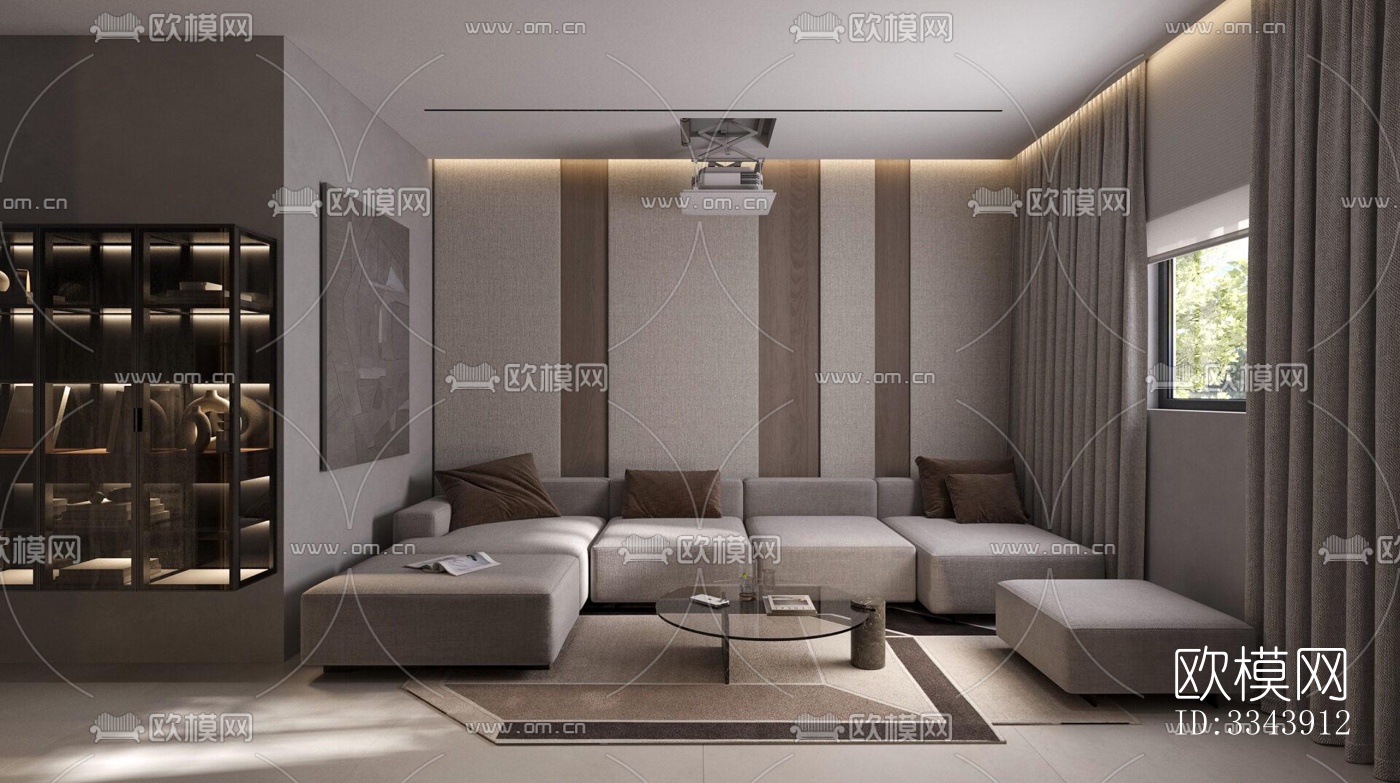 现代别墅效果图下载（渲染图10）