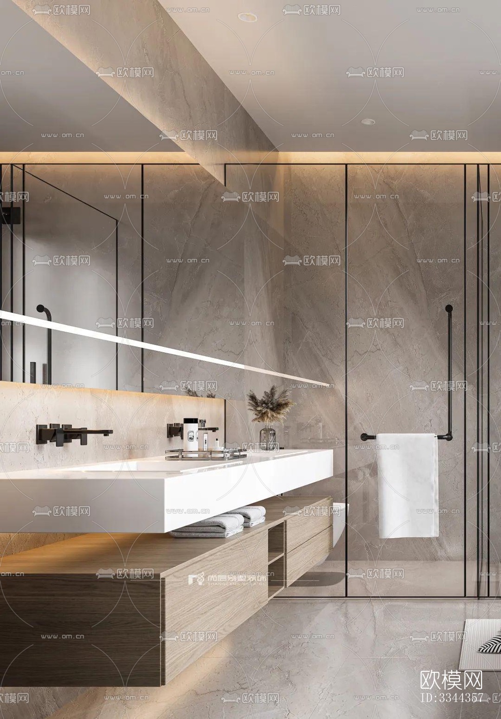 现代别墅效果图下载（渲染图14）