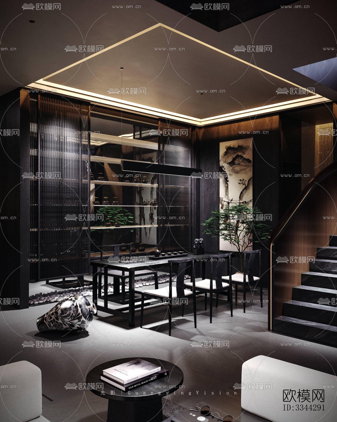 现代别墅效果图下载（渲染图7）