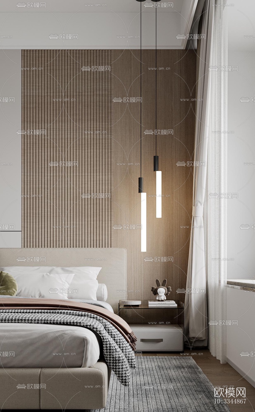 现代卧室效果图下载（渲染图2）