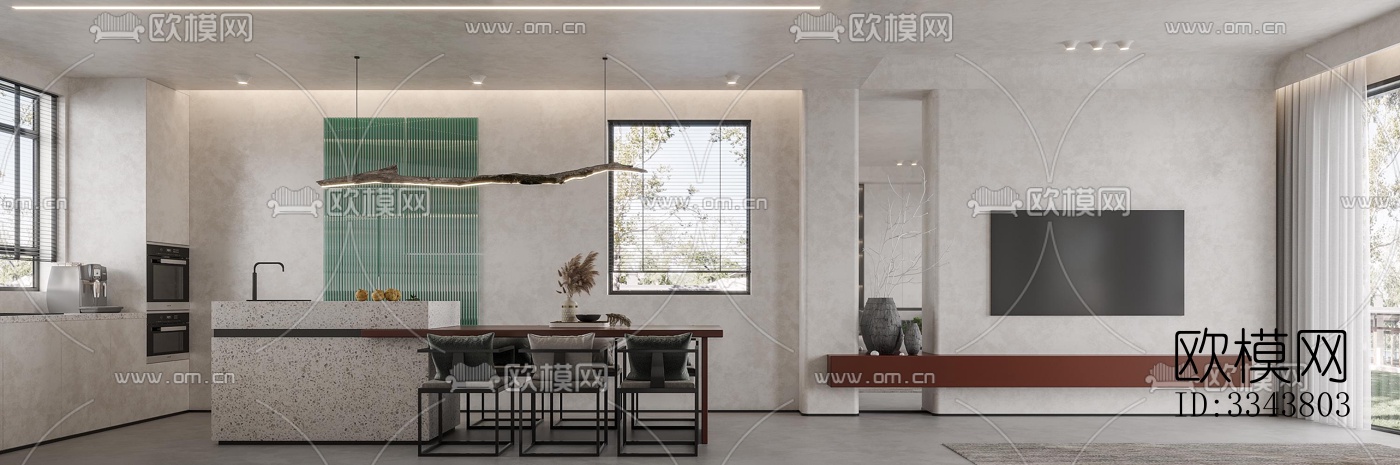 新中式别墅效果图下载（渲染图2）